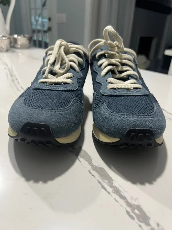 Veja SDU REC Alveomesh Low Top Blue Runner Sneakers with Cream Accents  size W 8 - Picture 5 of 16